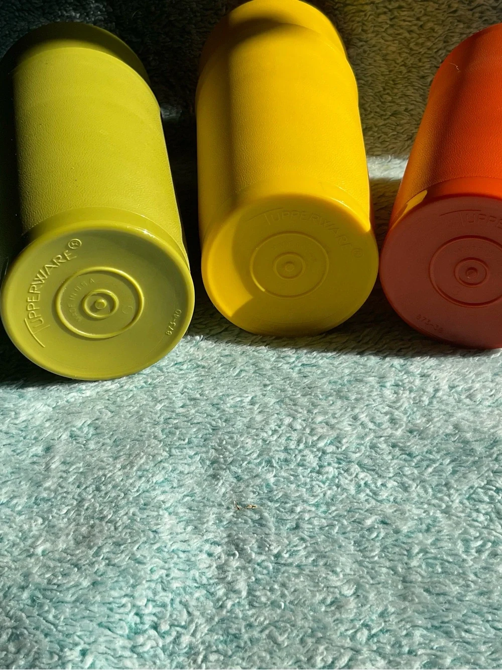 Vintage Tupperware Tumbler Cups - Set of 5 Harvest Colors - 12 oz